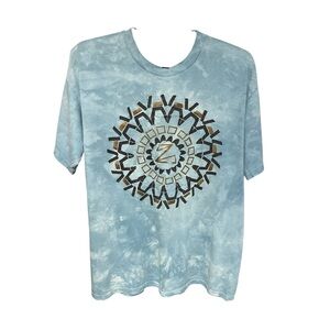 Sky Blue Tie-Dye Graphic Tee